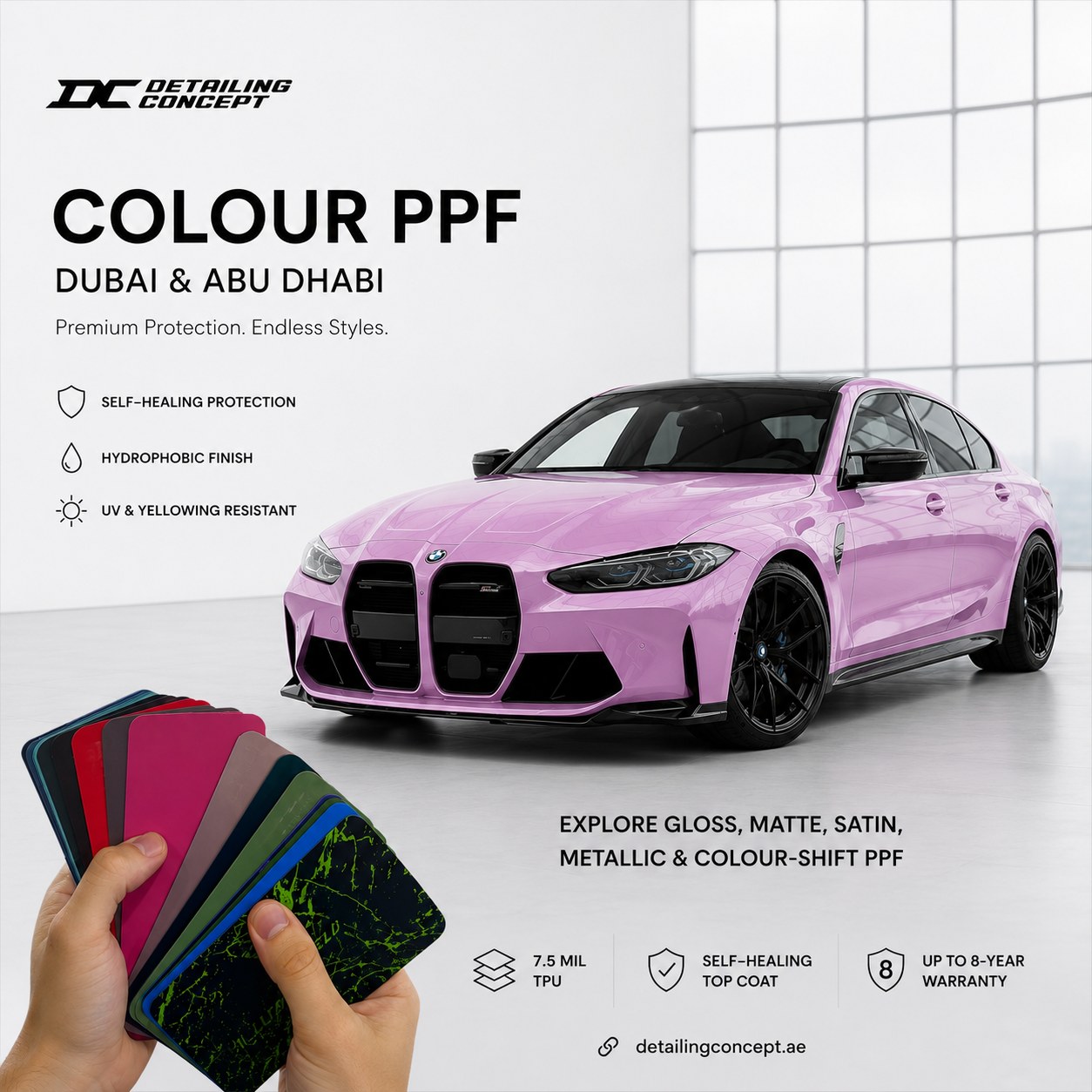 Colour PPF – Color Paint Protection Film Dubai & Abu Dhabi