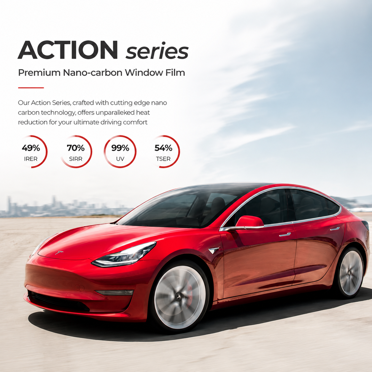STEK ACTION Nano Carbon Window Film | Dubai & Abu Dhabi
