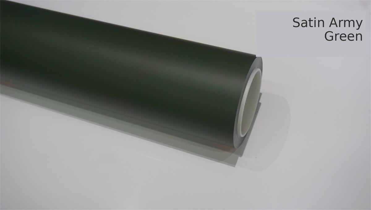 Satin Army Green Colour PPF in Dubai and Abu Dhabi - Detailing Concept