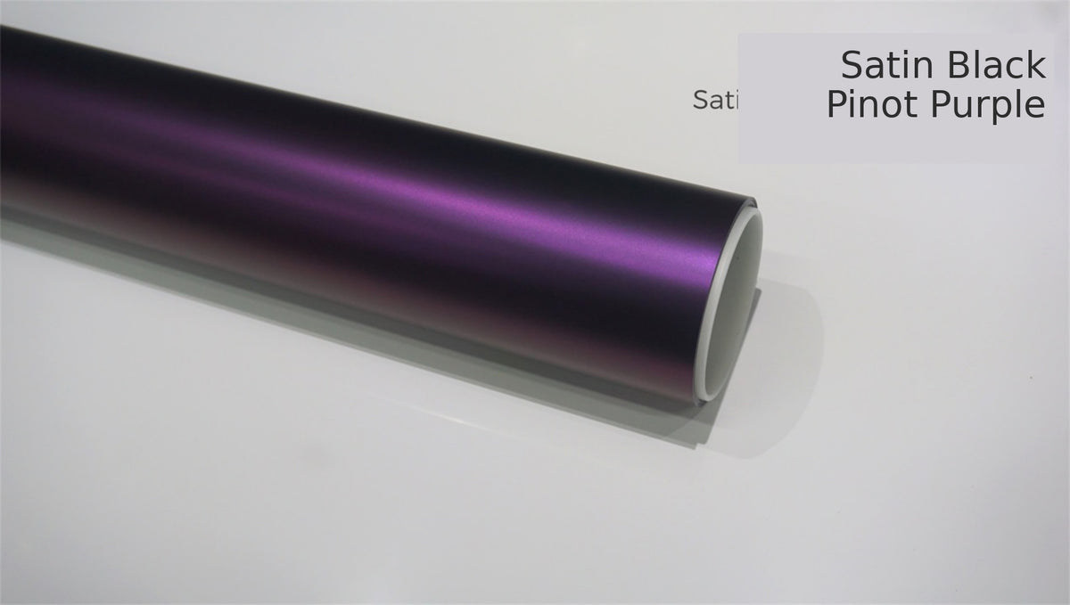 Satin Black Pinot Purple Colour PPF in Dubai and Abu Dhabi - Detailing Concept
