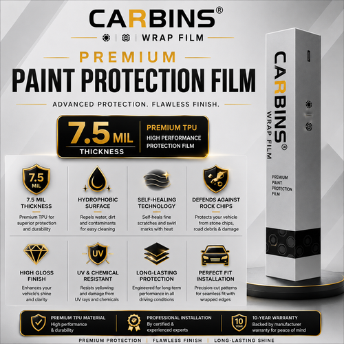 Carbins Gloss Paint Protection Film (PPF) for SUVs | 10-Year Manufacturer Warranty