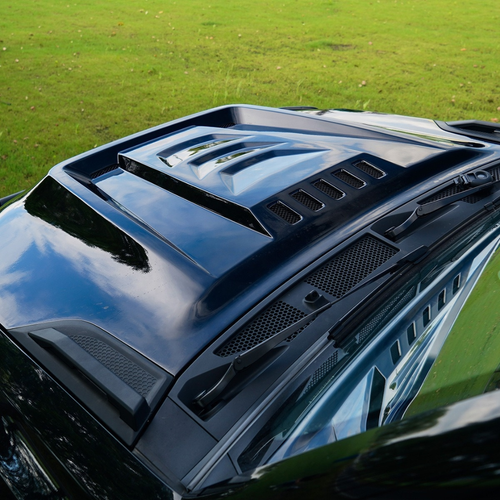 Bonnet Hood Sport Design Black / White Jetour T2 for Jetour T2 in Dubai UAE