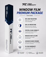 Premium Nano Ceramic Window Film – 95% Heat Rejection  | 10-Year Warranty