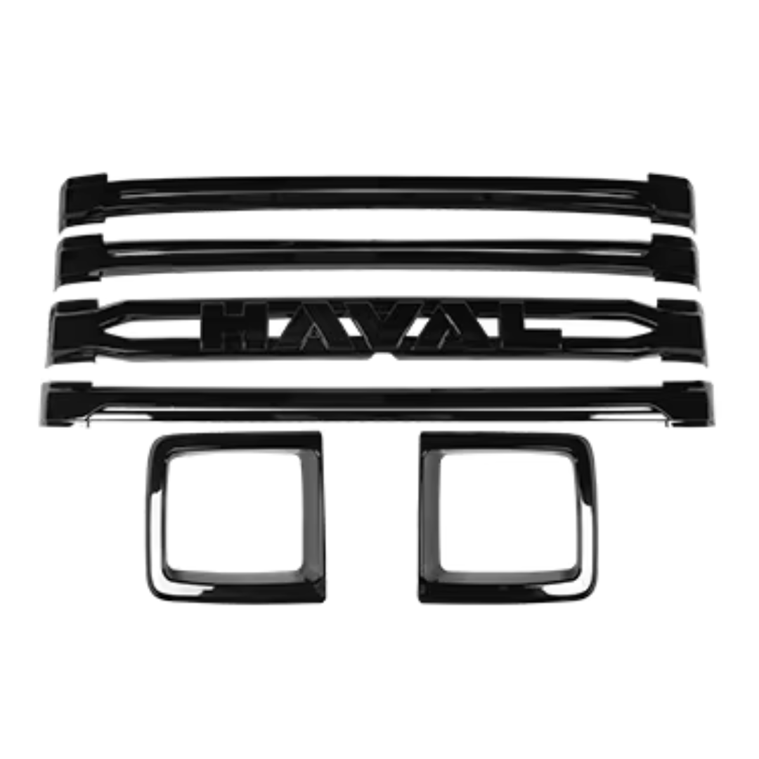 Glossy / Mat Black Front Grill Haval H9 for Haval H9 in Dubai UAE