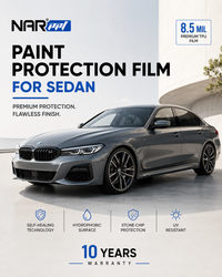 NAR Premium Paint Protection Film (PPF) For Sedan | 8.5 Mil TPU | 215 Micron | 10-Year Warranty