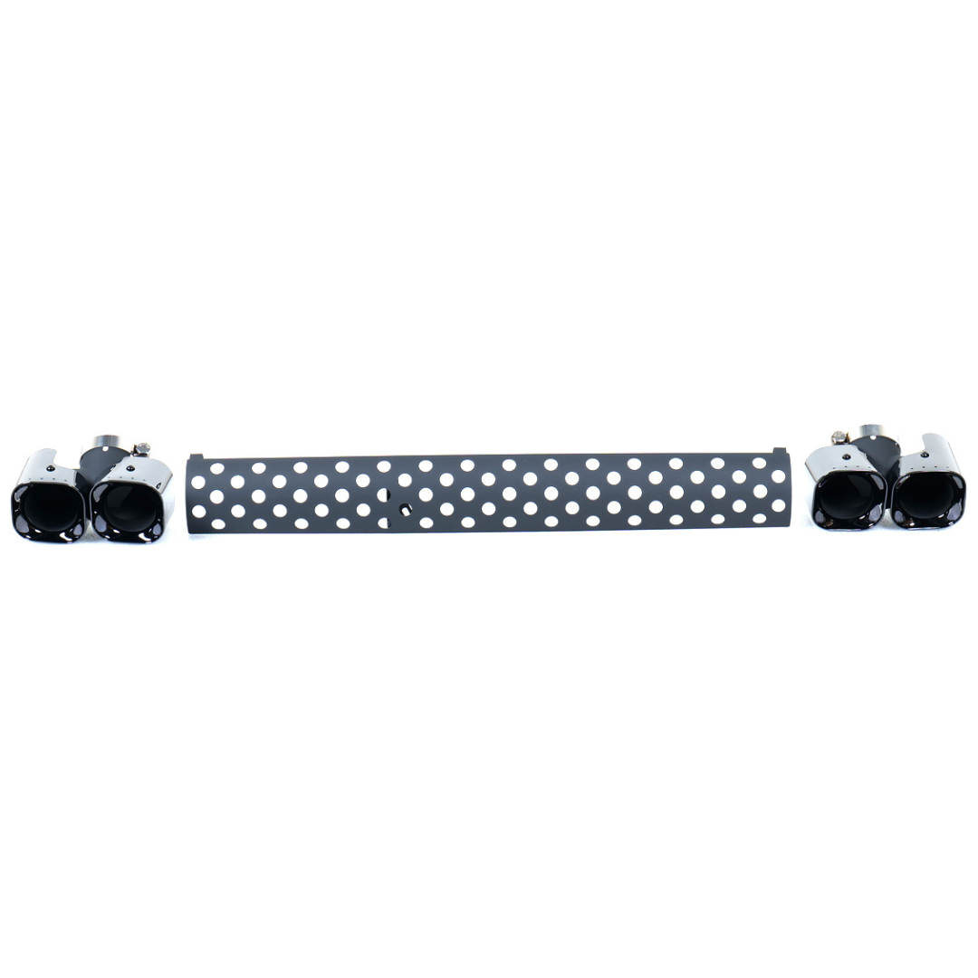 Square Exhaust Silver Color Defender +2020 for Land Rover Defender UAE