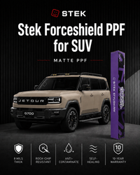 فيلم حماية الطلاء غير اللامع STEK Matte ForceShield (PPF) للسيارات الرياضية متعددة الاستخدامات | ضمان لمدة 10 سنوات