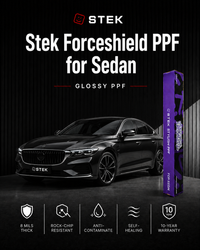 فيلم حماية الطلاء اللامع STEK ForceShield (PPF) للسيدان | ضمان لمدة 10 سنوات