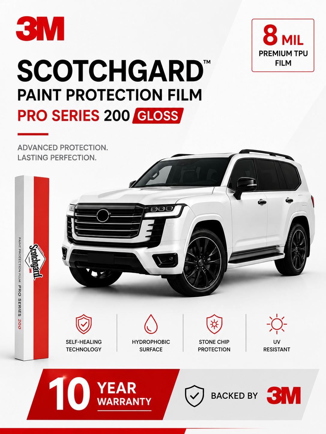 3M Scotchgard Pro Series 200 PPF | 10-Year Warranty UAE