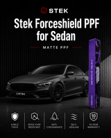 STEK ForceShield Matte Paint Protection Film (PPF) for Sedan | 10-Year Warranty