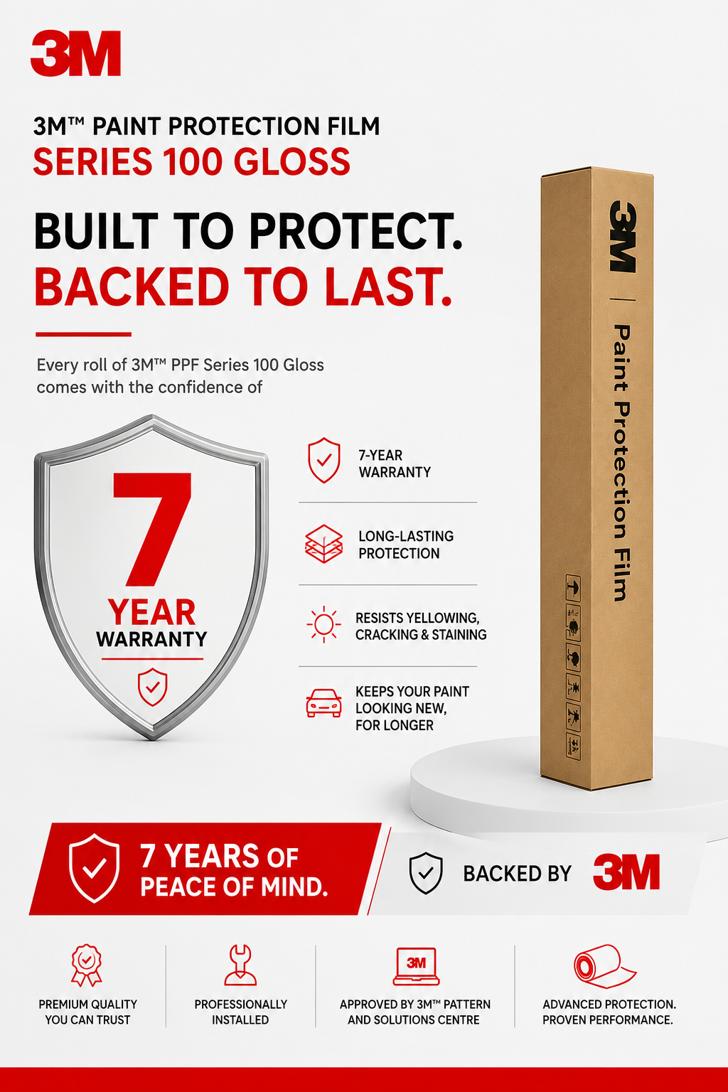 3M Series 100 Paint Protection Film SUV  | 7-Year Warranty UAE