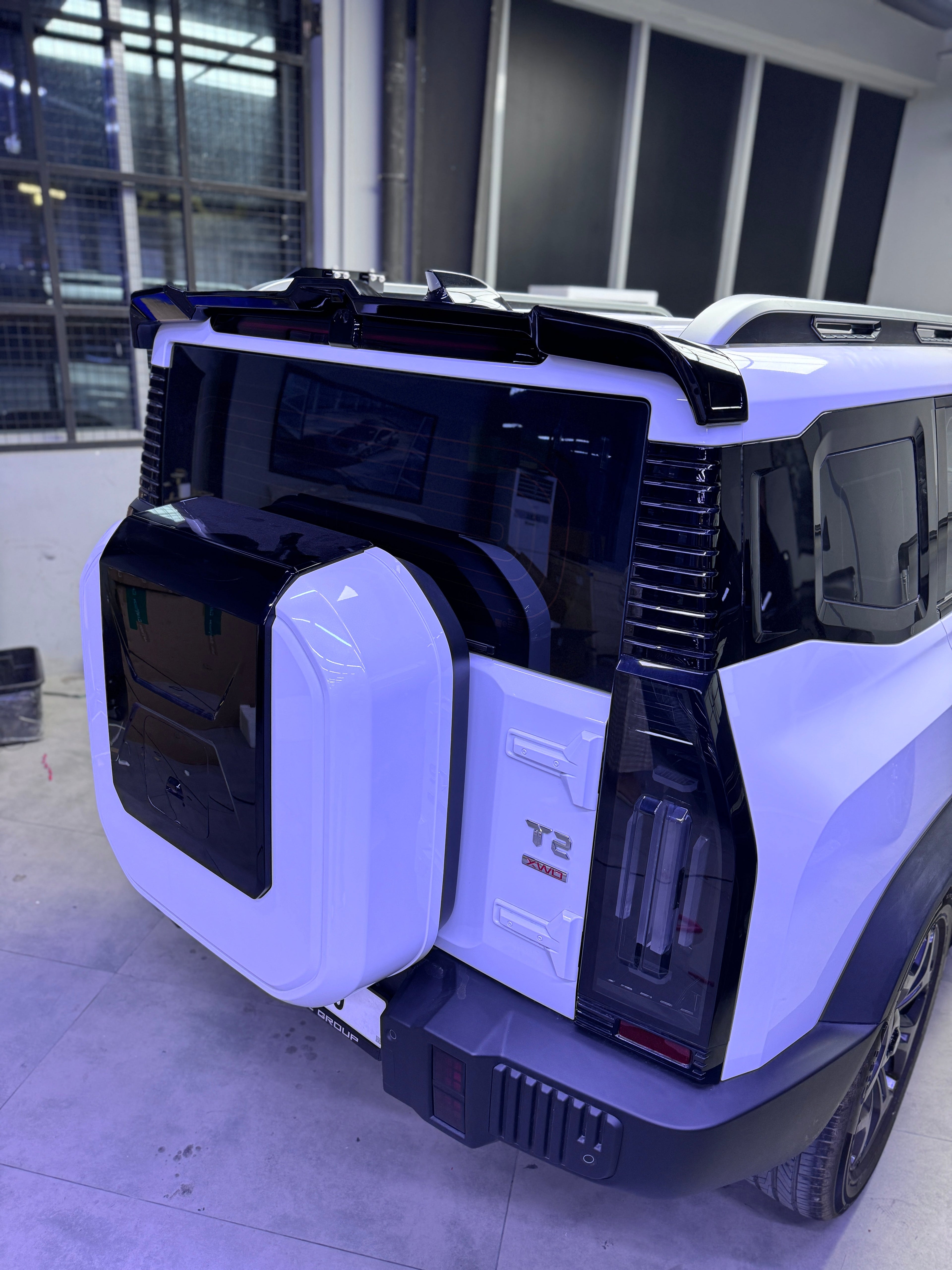 Rear Spoiler Defender Style Jetour T2 for Jetour T2 in Dubai UAE
