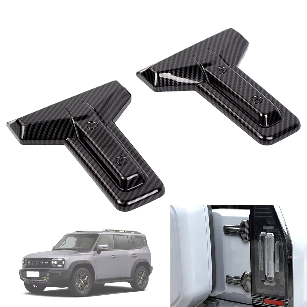 Carbon Fiber Tailgate Hinge Cover Jetour T2 for Jetour T2 in Dubai UAE