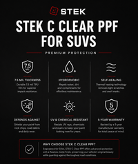 فيلم حماية الطلاء اللامع الشفاف STEK C (PPF) للسيدان | ضمان لمدة 5 سنوات
