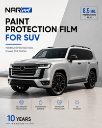 NAR Premium Paint Protection Film (PPF) For SUV | 8.5 Mil TPU | 215 Micron | 10-Year Warranty