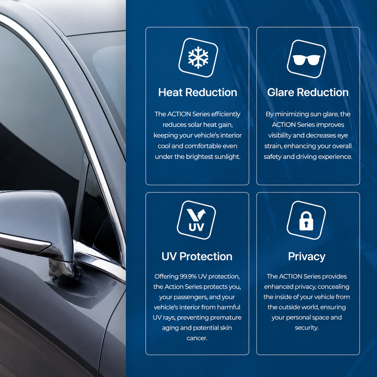 STEK ACTION Nano Carbon Window Film | Dubai & Abu Dhabi