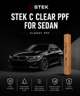 STEK C Clear Glossy Paint Protection Film (PPF) for Sedan | 5-Year Warranty