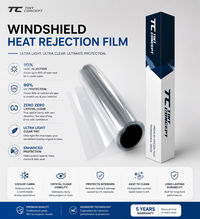 Zero Zero Heat Rejection Windshield Film