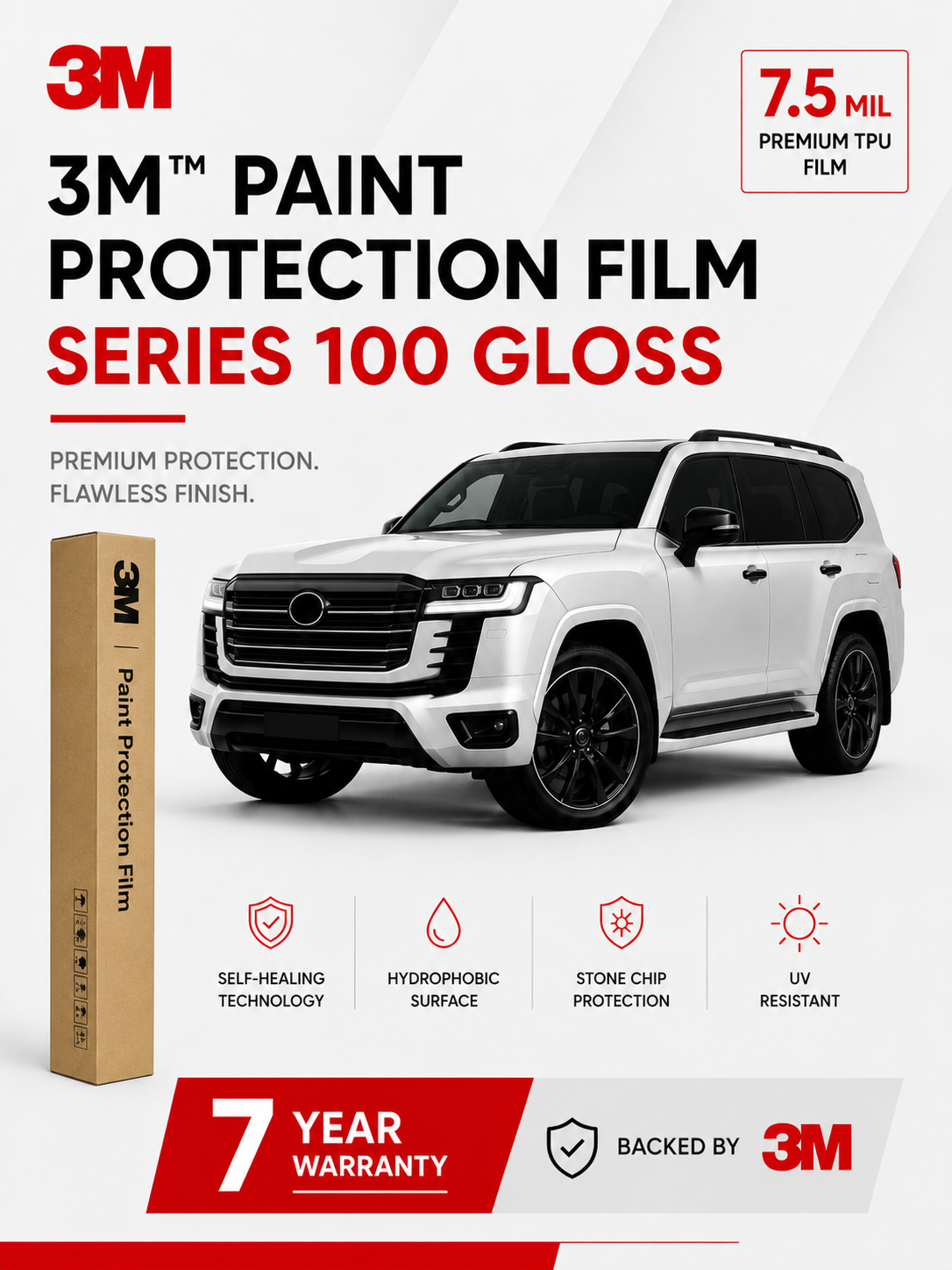 3M Series 100 Paint Protection Film SUV  | 7-Year Warranty UAE