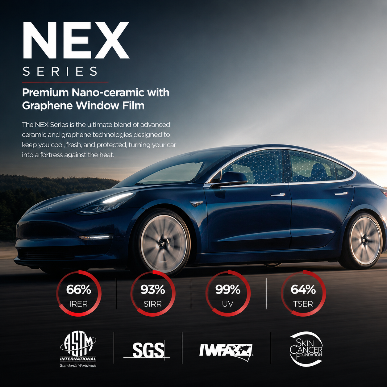STEK NEX+ Window Film Dubai & Abu Dhabi | Premium Graphene Nano Ceramic Tint