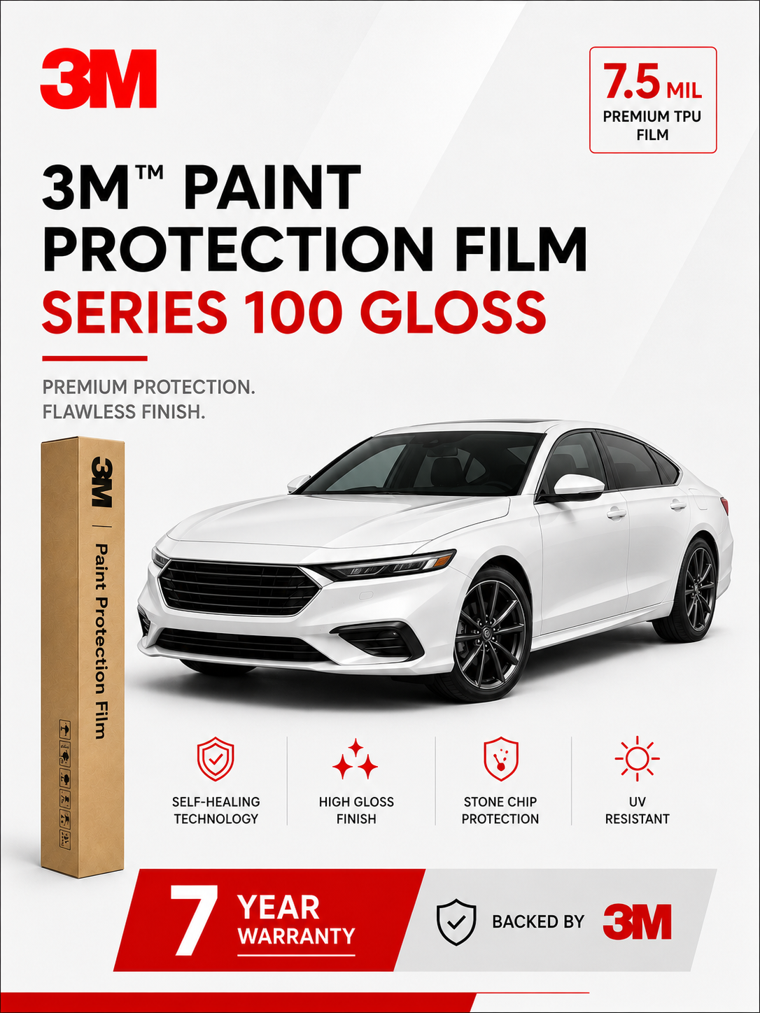 3M Series 100 Paint Protection Film Sedan  | 7-Year Warranty UAE
