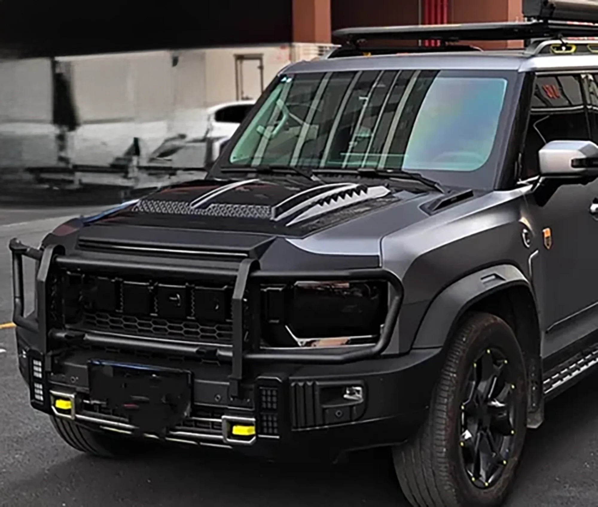 Hood Scoop Matt Black Jetour T2 for Jetour T2 in Dubai UAE